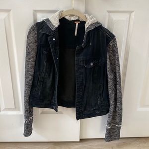Free people distressed Jean jacket